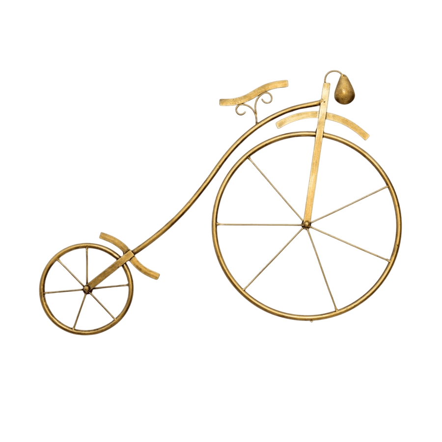 IRON BICYCLE WALL ART (GOLD)